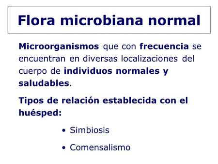Flora microbiana normal