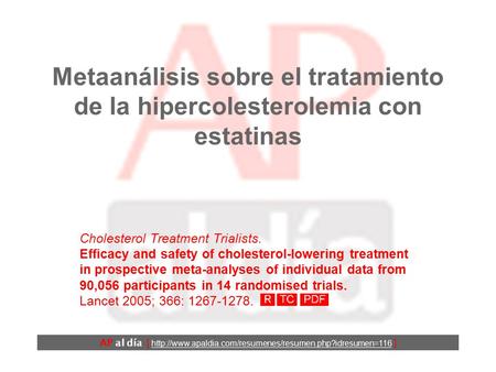 Cholesterol Treatment Trialists