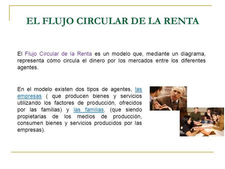 EL FLUJO CIRCULAR DE LA RENTA