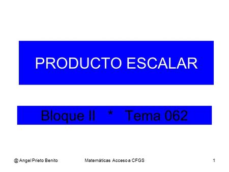 Matemáticas Acceso a CFGS