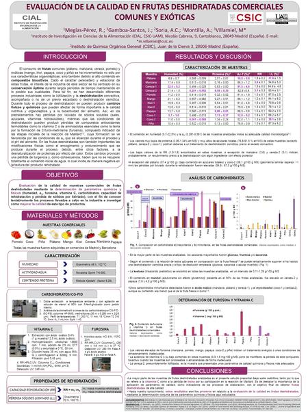 CARACTERIZACIÓN DE MUESTRAS ANÁLISIS DE CARBOHIDRATOS