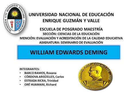 WILLIAM EDWARDS DEMING
