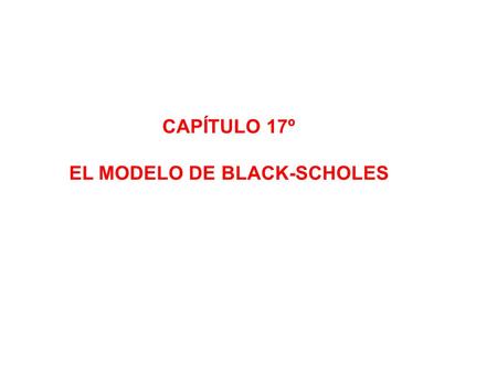 EL MODELO DE BLACK-SCHOLES