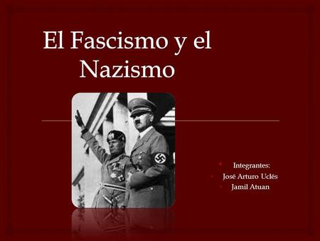 Integrantes: Integrantes: José Arturo Uclés José Arturo Uclés Jamil Atuan Jamil Atuan.
