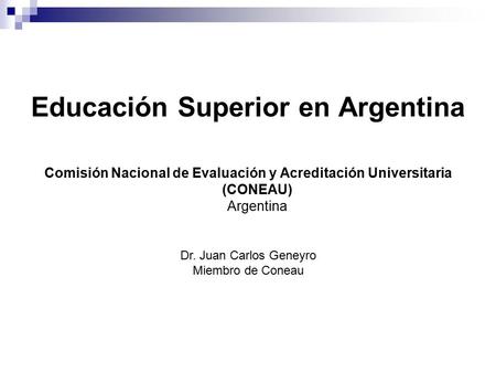 Educación Superior en Argentina
