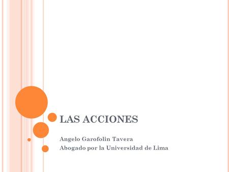 Angelo Garofolin Tavera Abogado por la Universidad de Lima