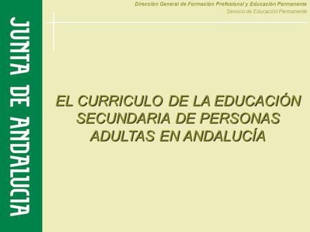 Dirección General de Formación Profesional y Educación Permanente