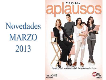 Novedades MARZO 2013.