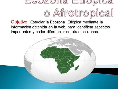Ecozona Etiópica o Afrotropical