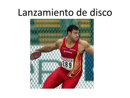 Lanzamiento de disco.