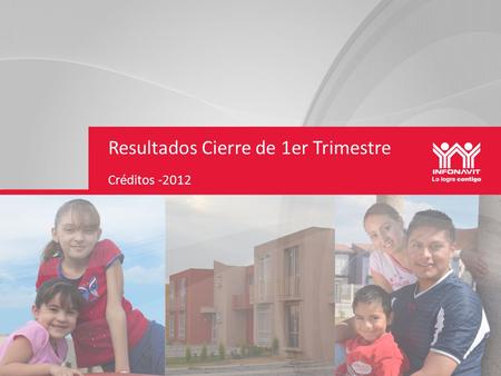 Resultados Cierre de 1er Trimestre Créditos -2012.