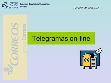 Servicio de Admisión Telegramas on-line.