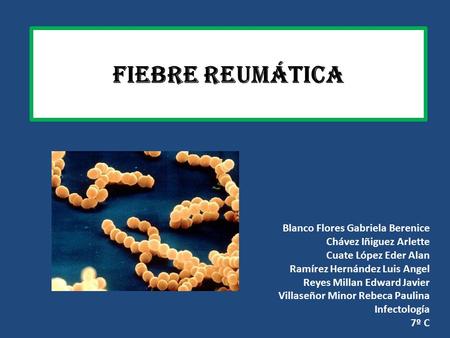 Fiebre Reumática Blanco Flores Gabriela Berenice