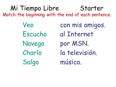 Veo Escucho Navego Charlo Salgo con mis amigos. al Internet por MSN.