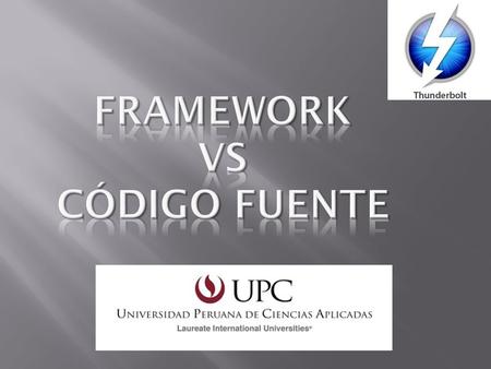 FRAMEWORK VS Código fuente