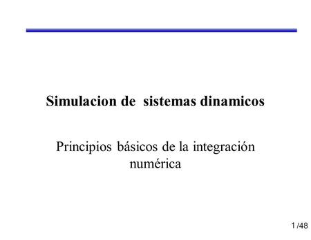 Simulacion de sistemas dinamicos