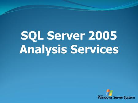 SQL Server 2005 Analysis Services.