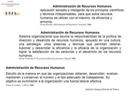 Administración de Recursos Humanos