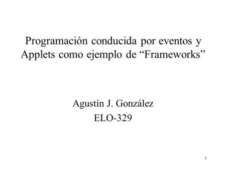 Agustín J. González ELO-329