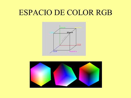 ESPACIO DE COLOR RGB.