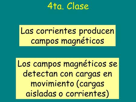 Las corrientes producen campos magnéticos