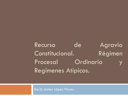 Berly Javier López Flores