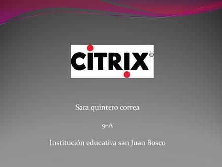 Sara quintero correa 9-A Institución educativa san Juan Bosco.