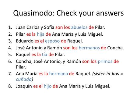 Quasimodo: Check your answers