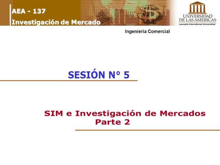 AEA - 137 Investigación de Mercado Ingeniería Comercial.