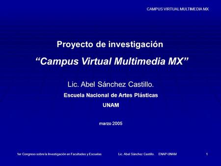 “Campus Virtual Multimedia MX”
