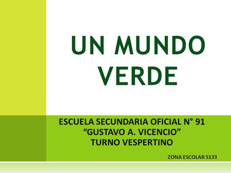 ESCUELA SECUNDARIA OFICIAL N° 91