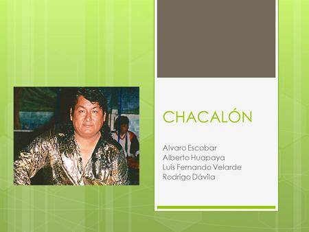 Alvaro Escobar Alberto Huapaya Luis Fernando Velarde Rodrigo Dávila