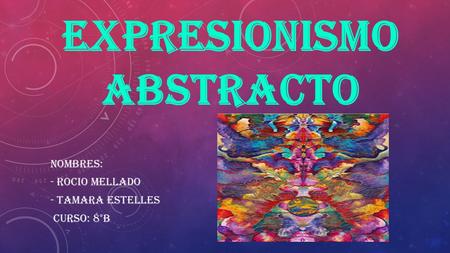 Expresionismo abstracto