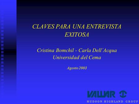 CLAVES PARA UNA ENTREVISTA EXITOSA