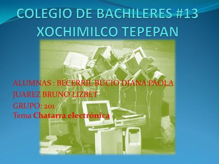 COLEGIO DE BACHILERES #13 XOCHIMILCO TEPEPAN