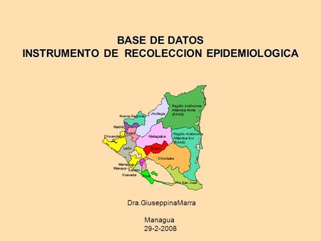 INSTRUMENTO DE RECOLECCION EPIDEMIOLOGICA