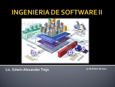 Lic. Edwin Alexander Trejo 30 de Enero de 2011.  Saludo  Continuación del tema:  Las tres capas del desarrollo de software para la web.  Desarrollo.