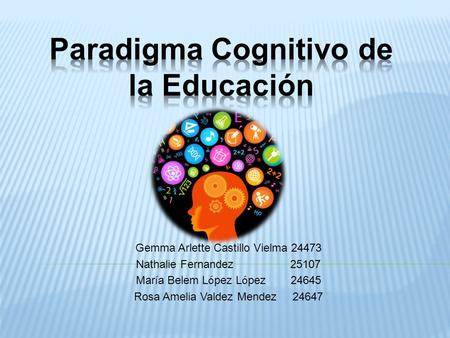 Paradigma Cognitivo de la Educación