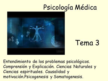 Tema 3 Psicología Médica
