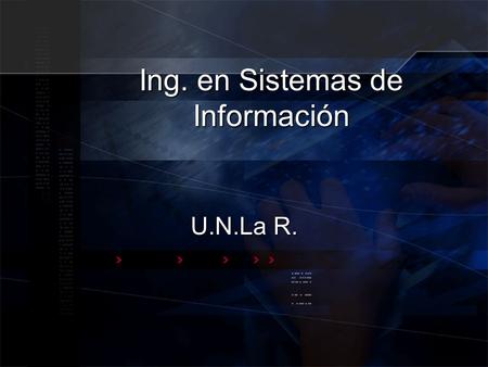 Ing. en Sistemas de Información