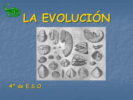 LA EVOLUCIÓN 4º de E.S.O..