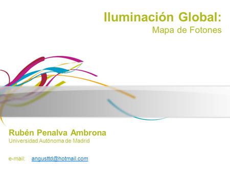 Iluminación Global: Mapa de Fotones