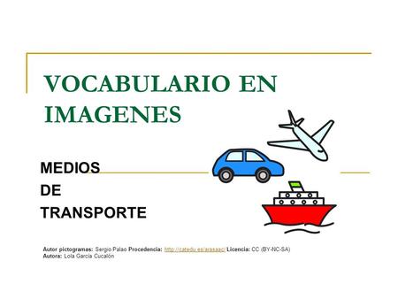 VOCABULARIO EN IMAGENES