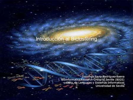 Introducción al Biclustering