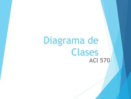 Diagrama de Clases ACI 570.