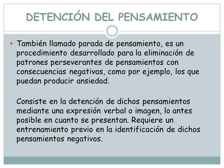 Detención del pensamiento