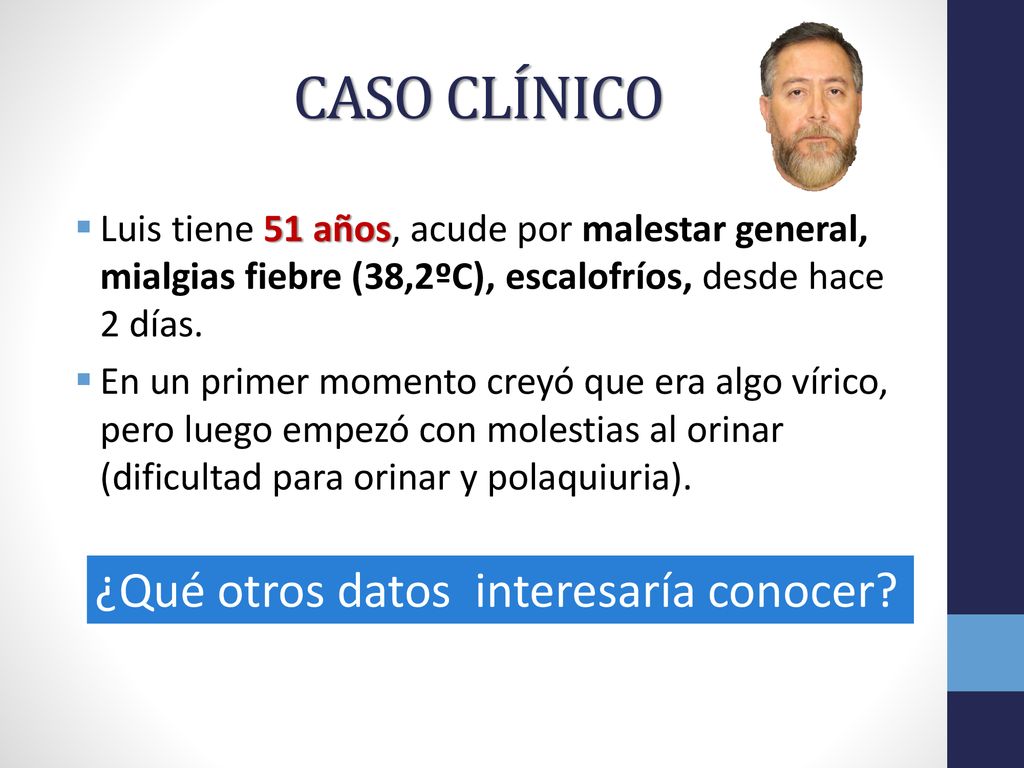 caso clínico de paciente con prostatitis)