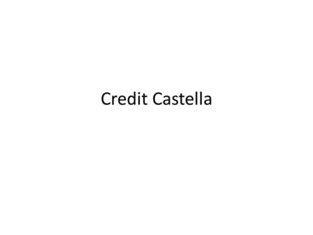 Credit Castella. SOCIALES El crédito de síntesis de sociales consistía en redactar un informe a partir de información que se nos proporcionó sobre la.