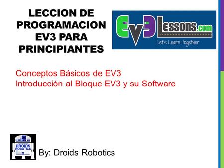 LECCION DE PROGRAMACION EV3 PARA PRInCIPIANTES