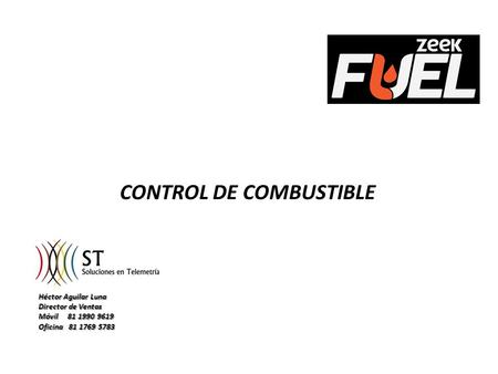 CONTROL DE COMBUSTIBLE